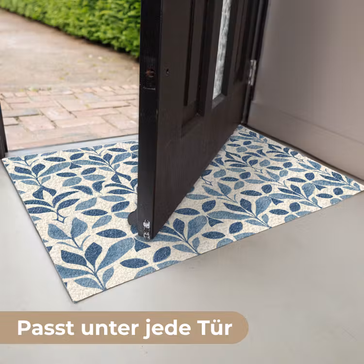 Flora - Modern - Blauw Deurmat klein 898 -USP_DE