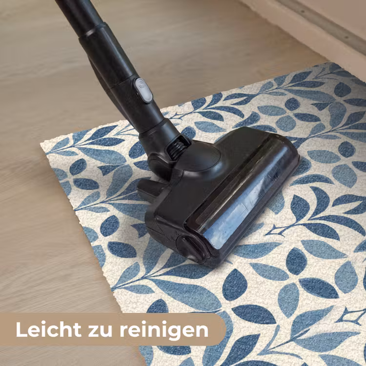 Flora - Modern - Blauw Deurmat klein 898 -reinigen_DE