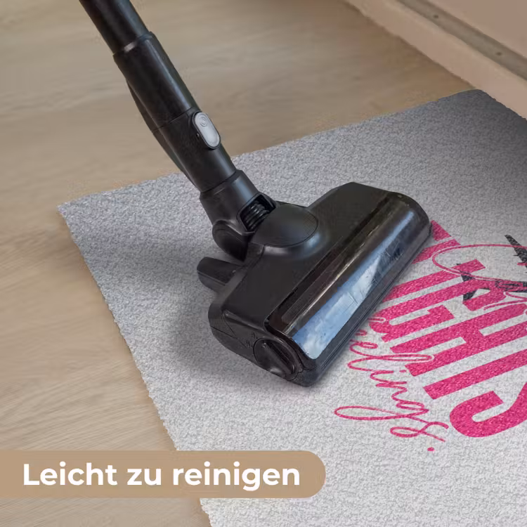 Catch flights not feelings - Vliegtuig - Roze Deurmat klein -reinigen_DE