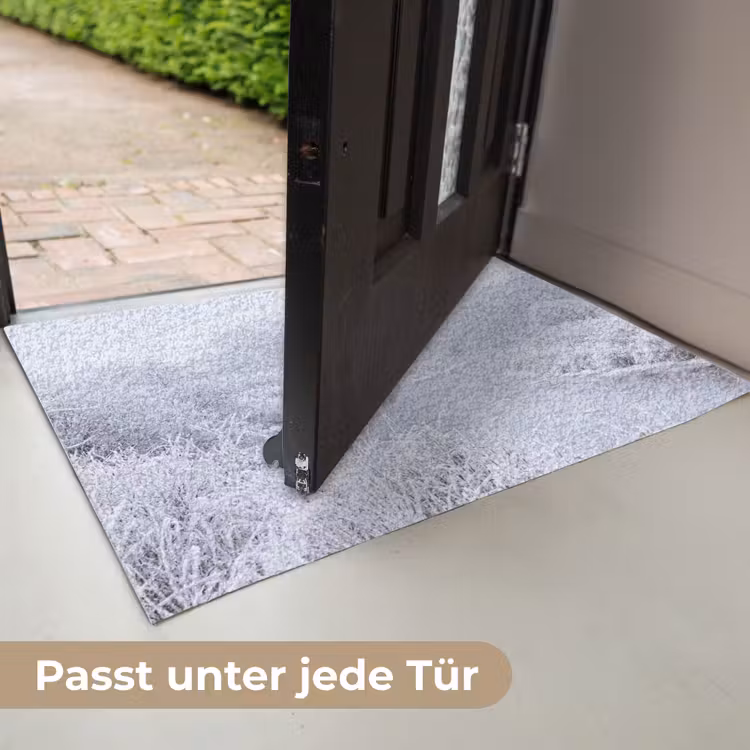 Rivier - Sneeuw - Bos - Winter - Schilderachtig Deurmat klein -USP_DE
