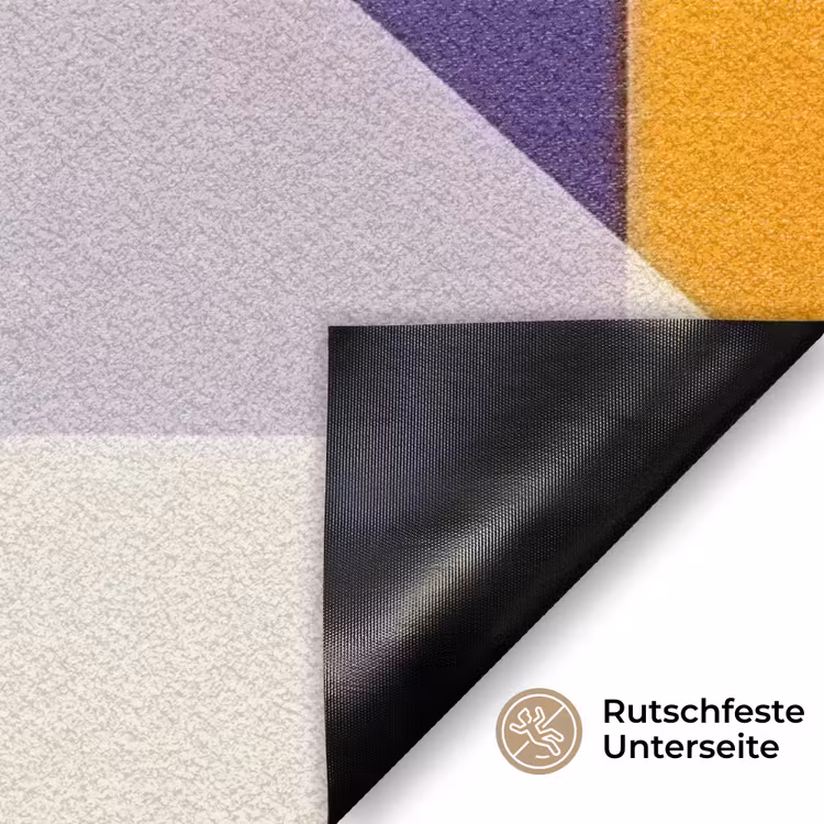 Vormen - Abstract - Grafisch - Oranje Deurmat klein -antislip_DE