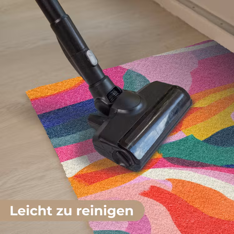 Vormen - Golvend - Abstract - Felroze Deurmat klein -reinigen_DE
