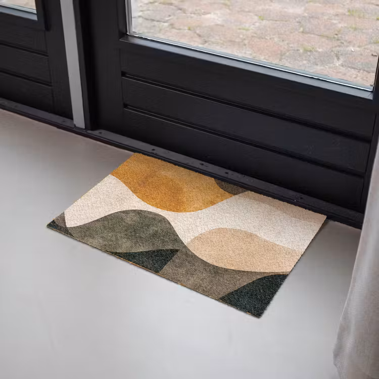 Vormen - Okergeel - Abstract Deurmat klein -sfeer2