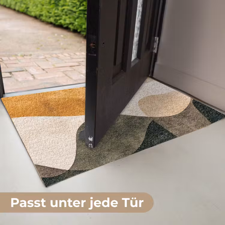 Vormen - Okergeel - Abstract Deurmat klein -USP_DE