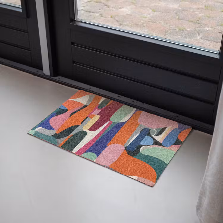 Vormen - Ritmisch - Kleuren - Abstract Deurmat klein -sfeer2