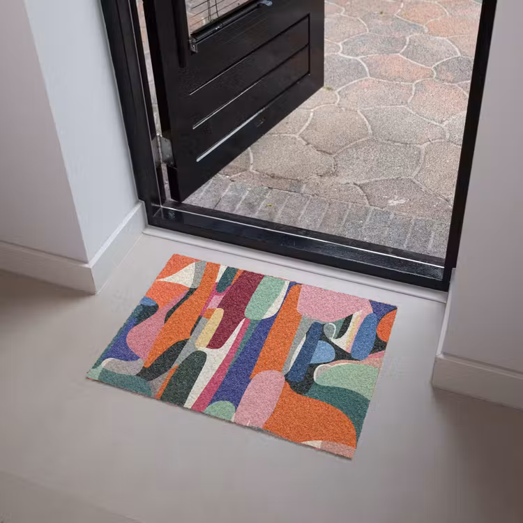Vormen - Ritmisch - Kleuren - Abstract Deurmat klein -sfeer5