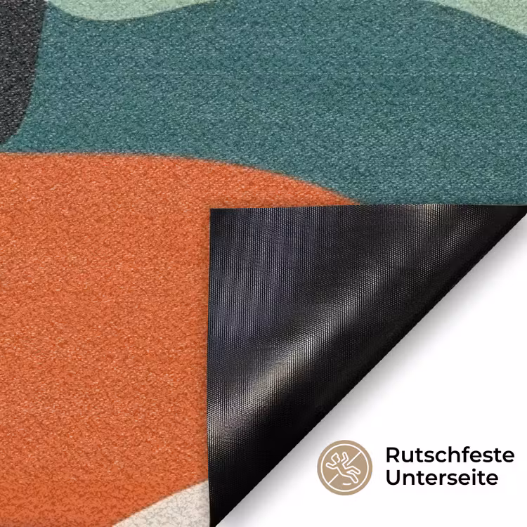Vormen - Ritmisch - Kleuren - Abstract Deurmat klein -antislip_DE
