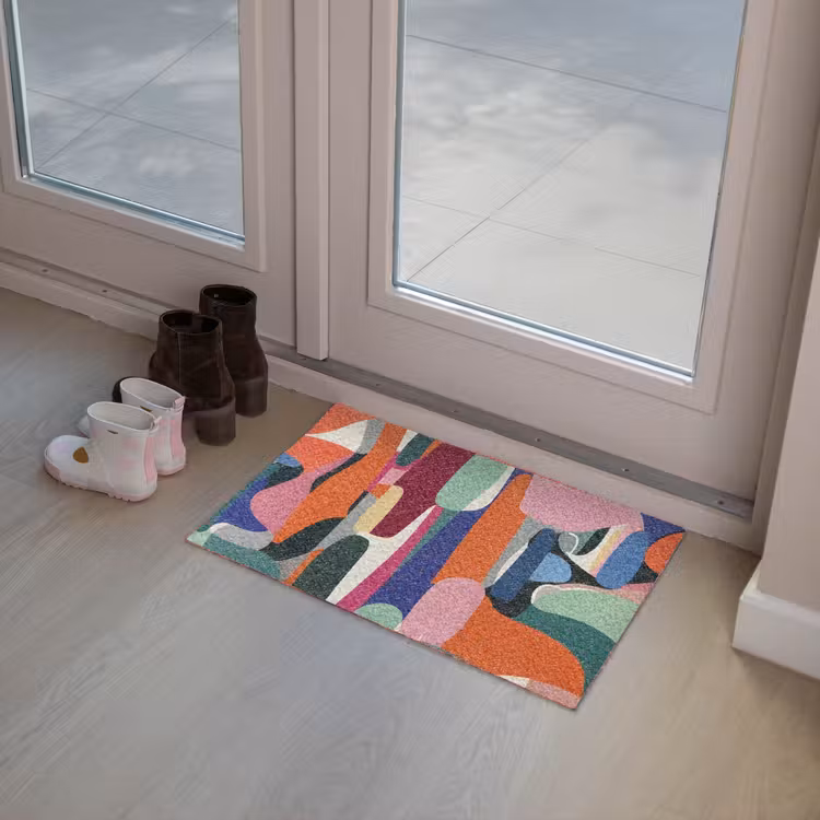 Vormen - Ritmisch - Kleuren - Abstract Deurmat klein -sfeer3