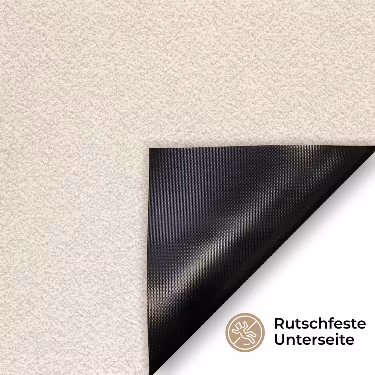 Vormen - Rond - Bladeren - Beige Deurmat klein -antislip_DE