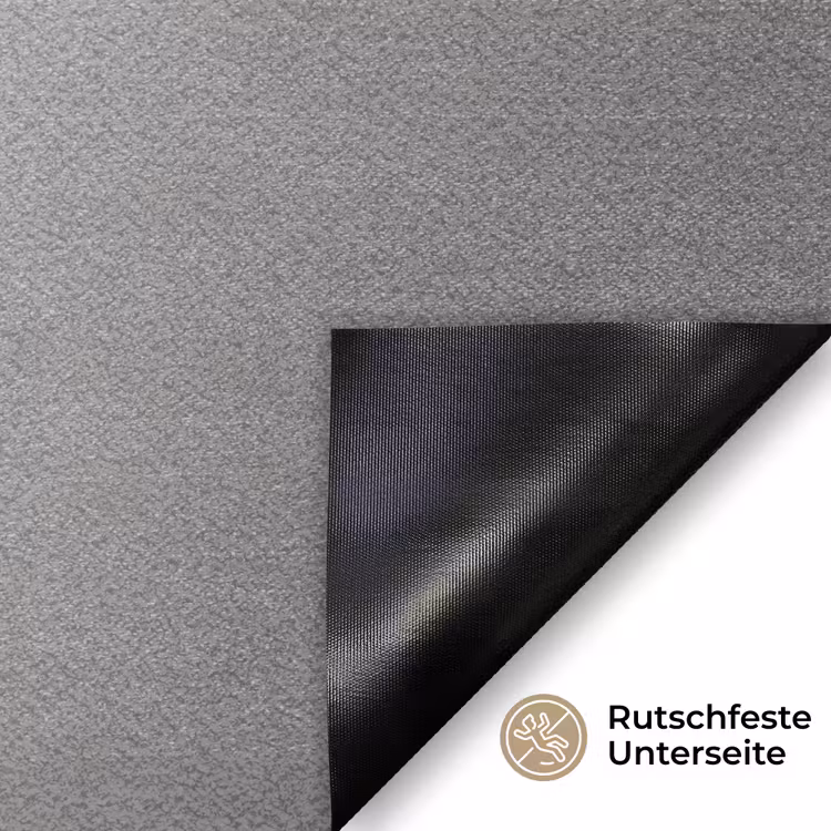 Vos - WC-ontstopper - Zwart - Wit Deurmat klein -antislip_DE
