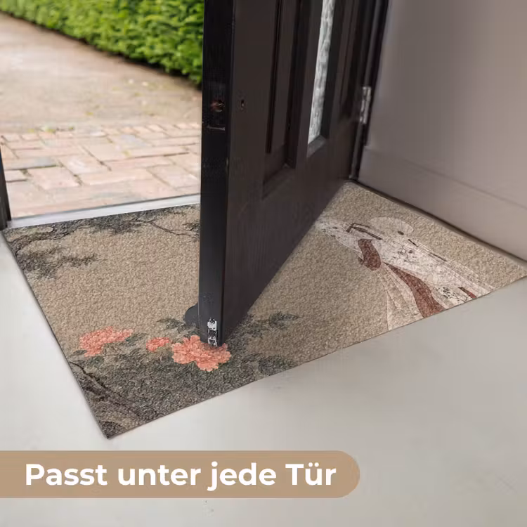 Vrouw - Azië - Kunst - Beige Deurmat klein -USP_DE