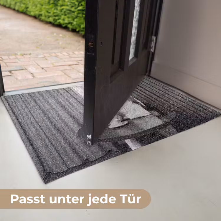 Vrouw - Bubbels - Zwart - Wit Deurmat klein -USP_DE
