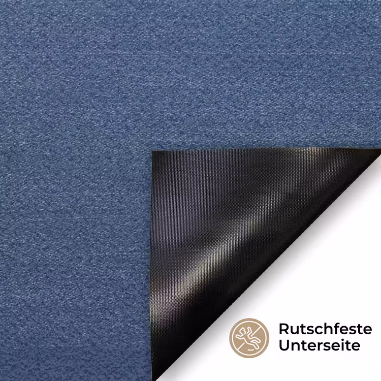 Vrouw - Goudvis - Hoofd - Abstract - Blauw Deurmat klein -antislip_DE