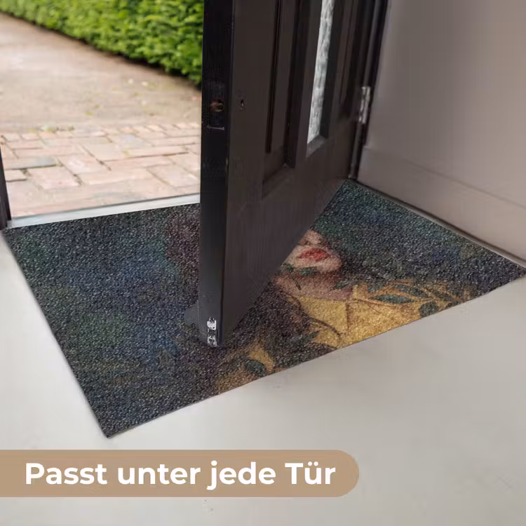 Vrouw - Insecten - Natuur - Portret - Groen Deurmat klein -USP_DE