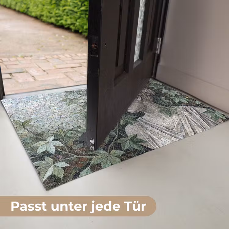 Vrouw - Klassiek - Mozaiëk - Natuur - Groen Deurmat klein -USP_DE