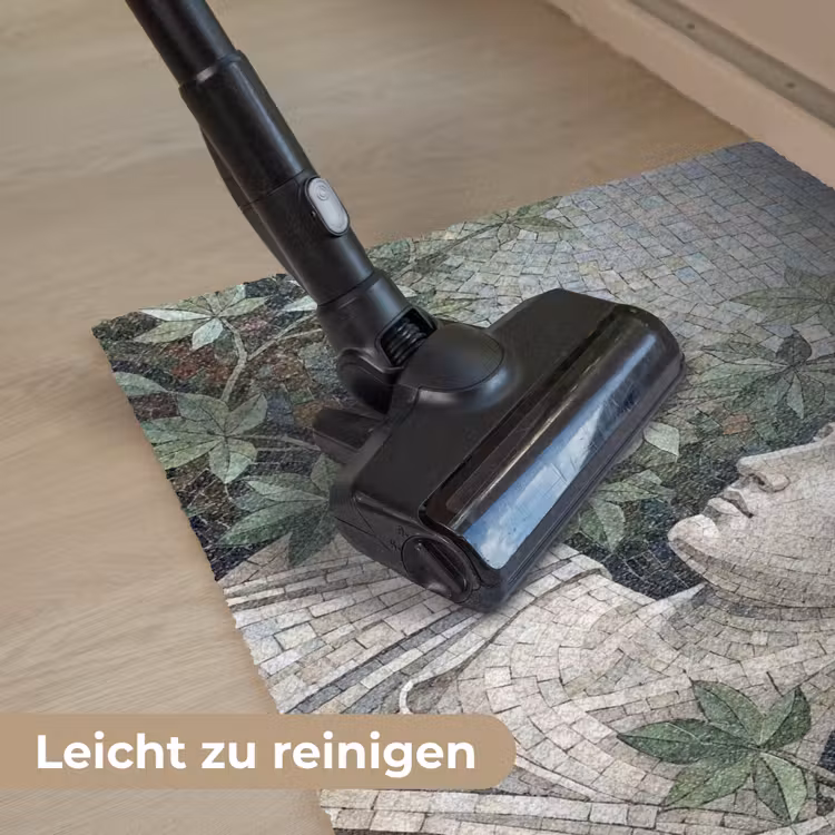 Vrouw - Klassiek - Mozaiëk - Natuur - Groen Deurmat klein -reinigen_DE