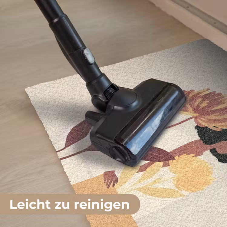 Vrouw - Minimalistisch - Bloem Deurmat klein -reinigen_DE