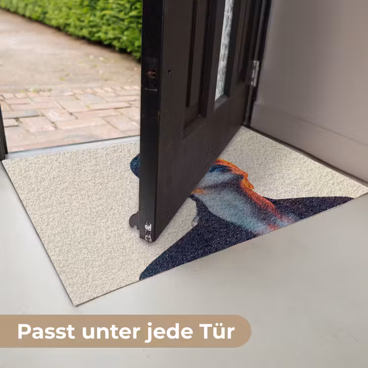 Vrouw - Oranje - Abstract - Modern - Kleurrijk Deurmat klein -USP_DE