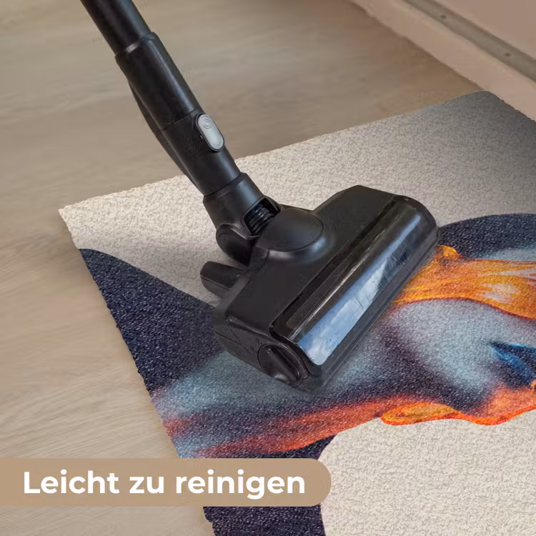 Vrouw - Oranje - Abstract - Modern - Kleurrijk Deurmat klein -reinigen_DE