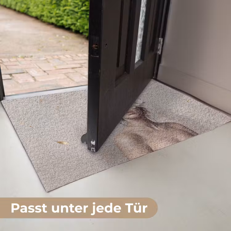 Vrouw - Pioenroos - Wit Deurmat klein -USP_DE