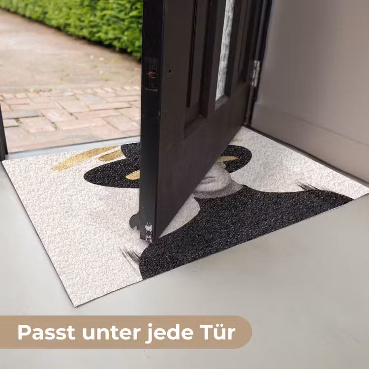 Vrouw - Portret - Modern - Goud - Kunst Deurmat klein -USP_DE