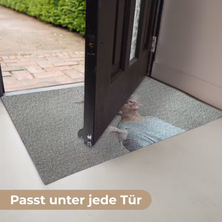 Vrouw - Vogels - Abstract - Modern - Wit Deurmat klein -USP_DE