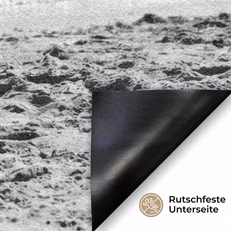 Vrouwen - Zonnehoed - Strand - Zwart - Wit Deurmat klein -antislip_DE