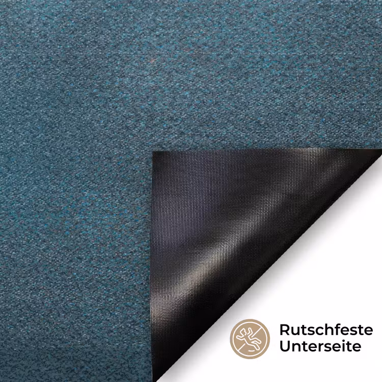 Merry Christmas - Blauw - Kerst - Winter Deurmat klein -antislip_DE