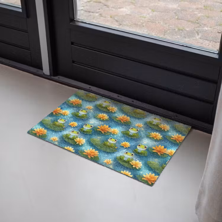 Kikker - Lelies - Groen Deurmat klein 898 -sfeer2