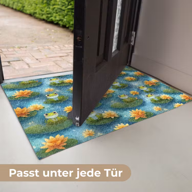 Kikker - Lelies - Groen Deurmat klein 898 -USP_DE