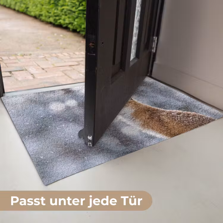Vos - Sneeuwval - Portret - Winter - Sfeervol Deurmat klein -USP_DE