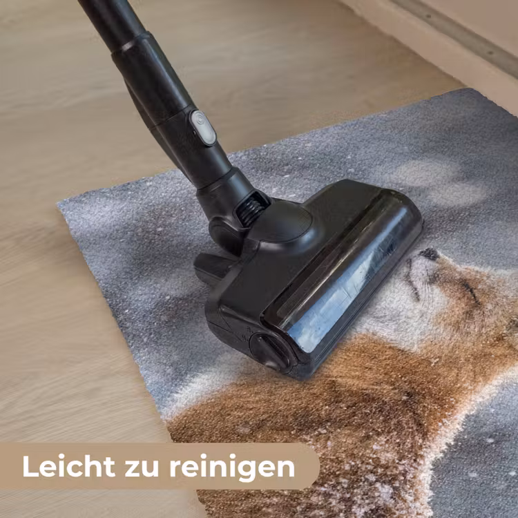Vos - Sneeuwval - Portret - Winter - Sfeervol Deurmat klein -reinigen_DE