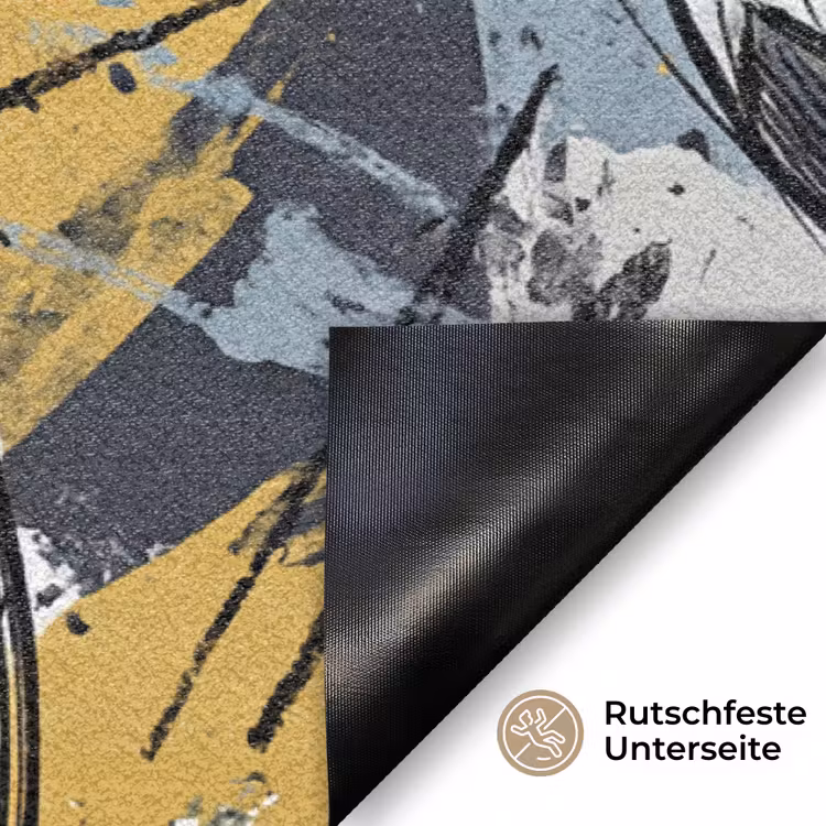 Voetbal - Abstract - Sport - Kleurrijk Deurmat klein -antislip_DE