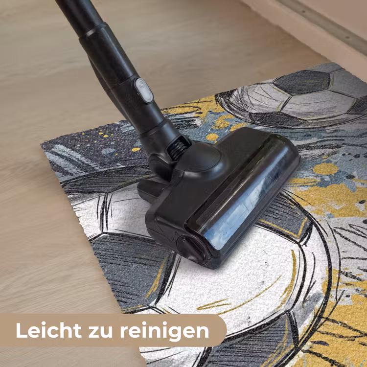 Voetbal - Abstract - Sport - Kleurrijk Deurmat klein -reinigen_DE