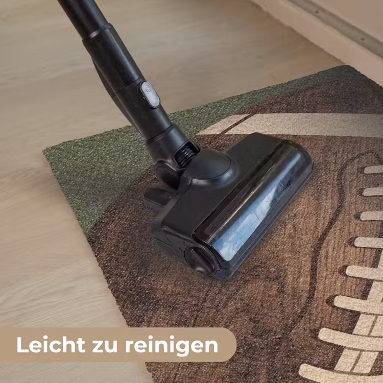 Football - Hout - Sport - Groen Deurmat klein -reinigen_DE