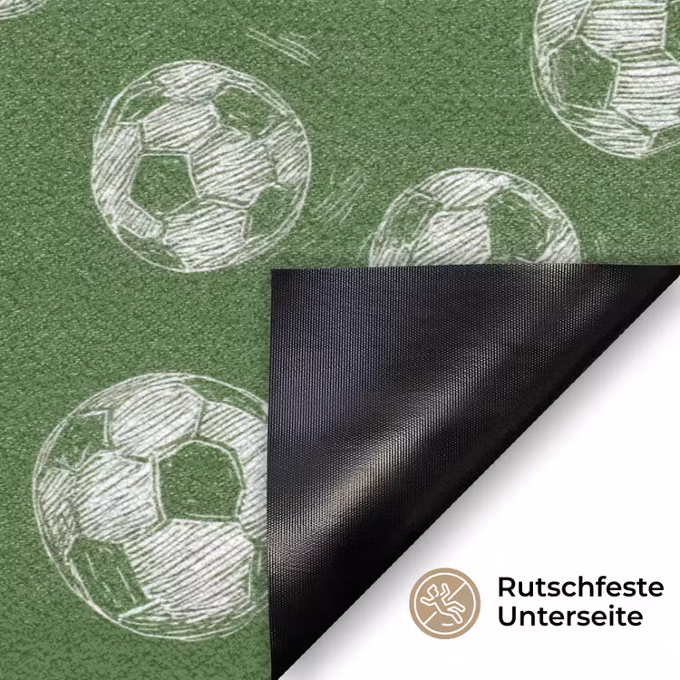 Voetbal - Sport - Groen Deurmat klein 898 -antislip_DE