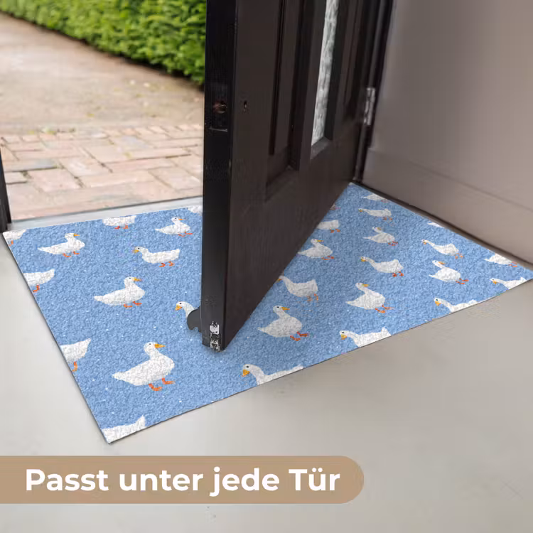 Ganzen - Elegant - Blauw Deurmat klein 898 -USP_DE