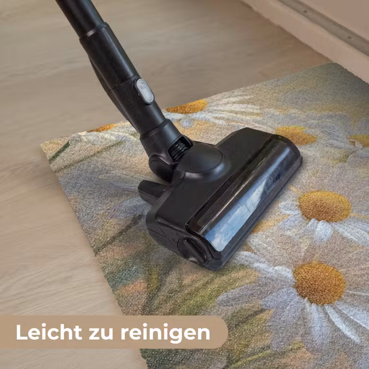 Madeliefjes - Wit - Zonlicht Deurmat klein -reinigen_DE