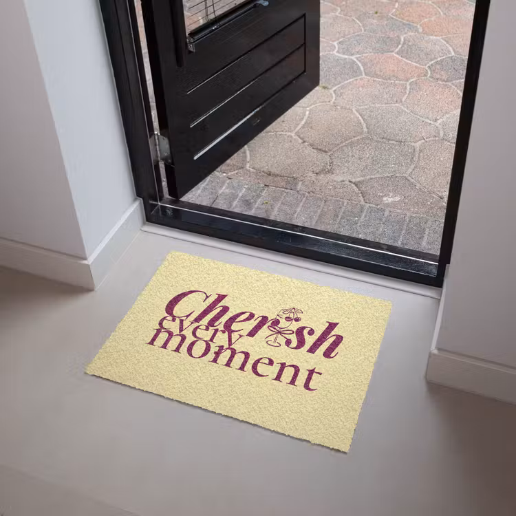 Cherish every moment - Cocktailglas - Geel Deurmat klein -sfeer5