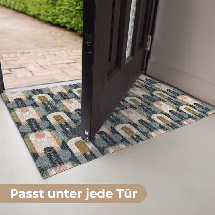 Geografisch - Modern - Kleurrijk Deurmat klein 898 -USP_DE