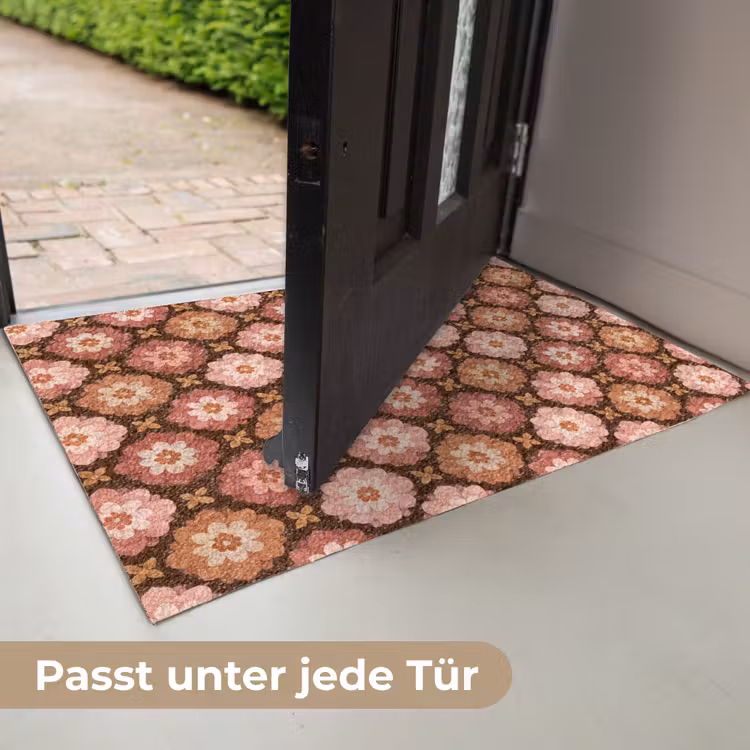 Geometrisch - Bloemen - Kleurrijk Deurmat klein 898 -USP_DE