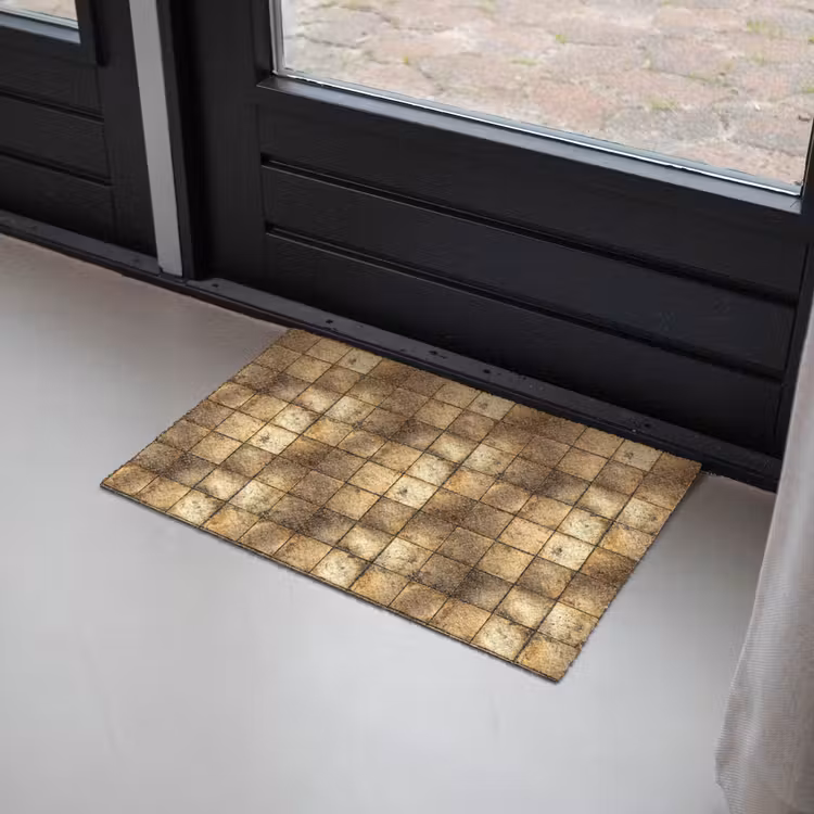 Geometrisch - Tegels - Goud Deurmat klein 898 -sfeer2