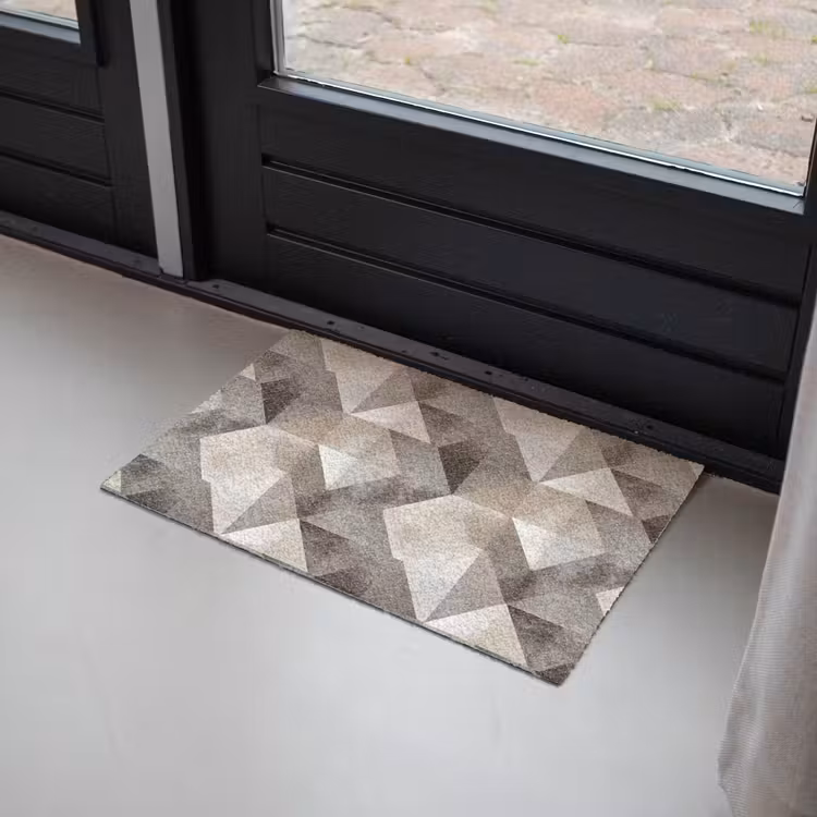 Geometrisch - Motief - Aardetinten Deurmat klein 898 -sfeer2