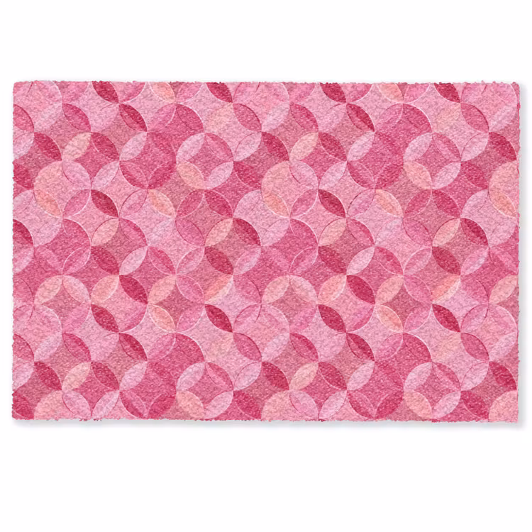 Geometrisch - Mozaïek - Modern - Roze Deurmat klein 898 -zkaufland3d
