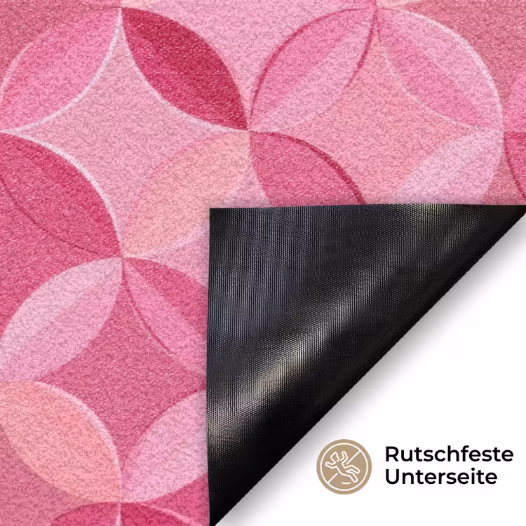 Geometrisch - Mozaïek - Modern - Roze Deurmat klein 898 -antislip_DE