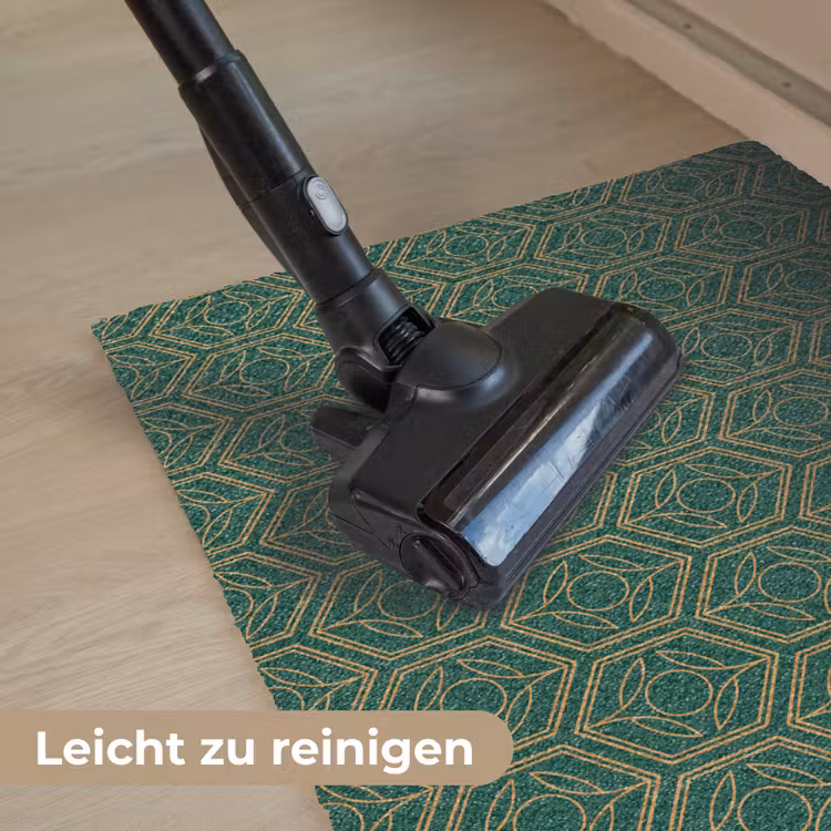 Geometrisch - Patroon - Groen Deurmat klein 898 -reinigen_DE