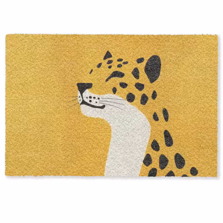 Cheetah - Illustratie - Geel Deurmat klein -zkaufland3d