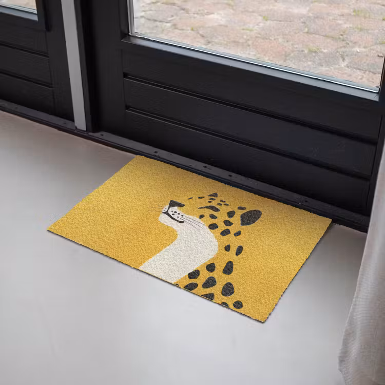 Cheetah - Illustratie - Geel Deurmat klein -sfeer2