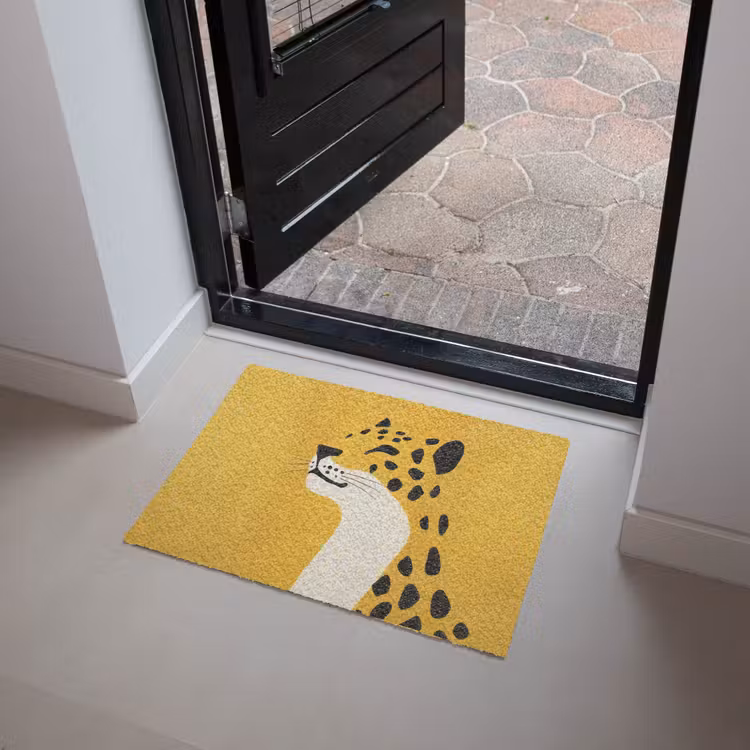 Cheetah - Illustratie - Geel Deurmat klein -sfeer5
