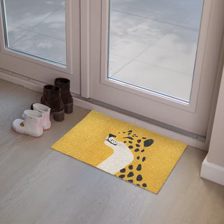 Cheetah - Illustratie - Geel Deurmat klein -sfeer3